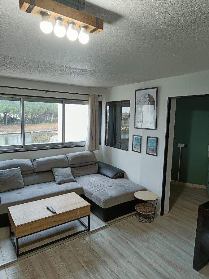 Charmant Appartement Avec Vue Marina Saint-Cyprien  Esterno foto